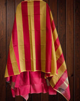 Elegant Maheshwari Silk Suit with Banarasi Border